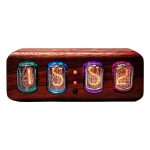 Reloj Nixie de Madera Maciza