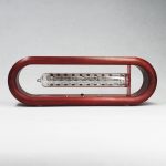 Reloj Nixie Fluorescente de Madera