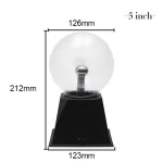 Ampoule scientifique électrique avec base noire et globe transparent, illustrant un concept scientifique ou éducatif.