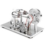 Motor Stirling generador eléctrico premium decorativo