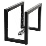 Péndulo de Newton con marco negro de diseño – Image 3