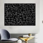 Póster Matemático E=mc2