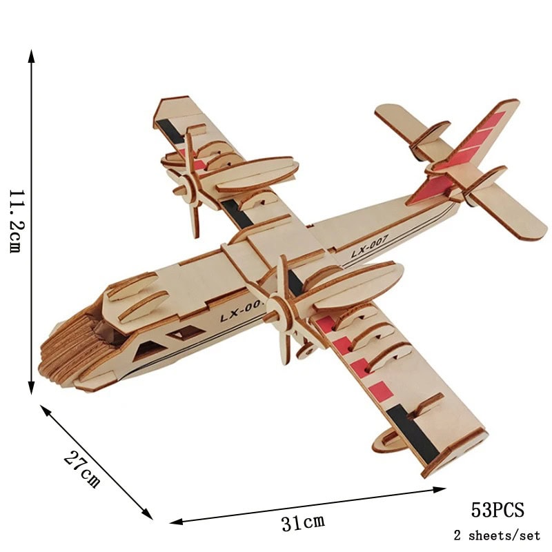 puzzle-3d-avion-amphibie-f18-1 Puzzle 3D avión anfibio y F18 – Image 1