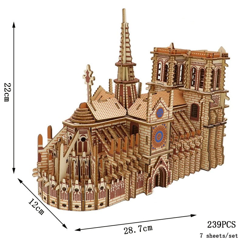 puzzle-3d-cathedrale-notre-dame-1 Puzzle 3D Catedral Notre Dame – Image 1