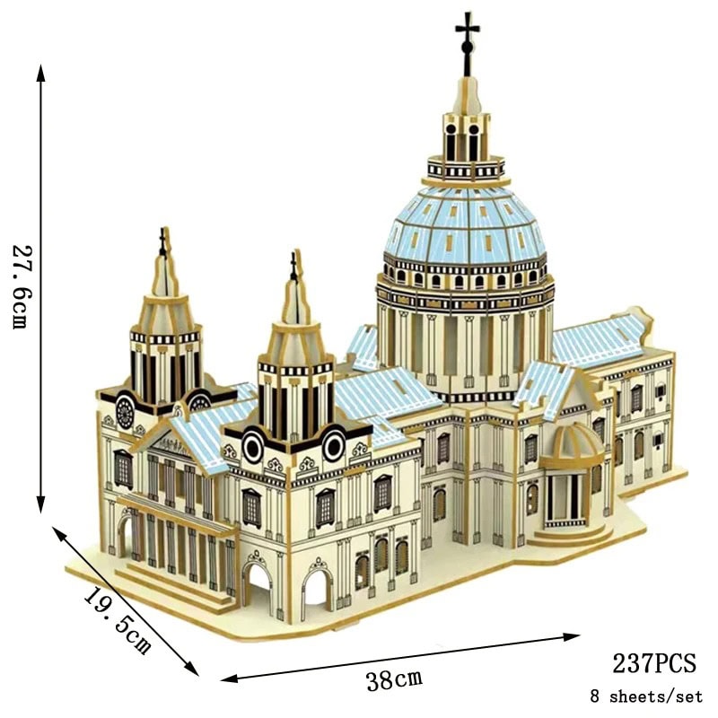 puzzle-3d-cathedrale-st-paul-1 Puzzle 3D Catedral de San Pablo – Image 1