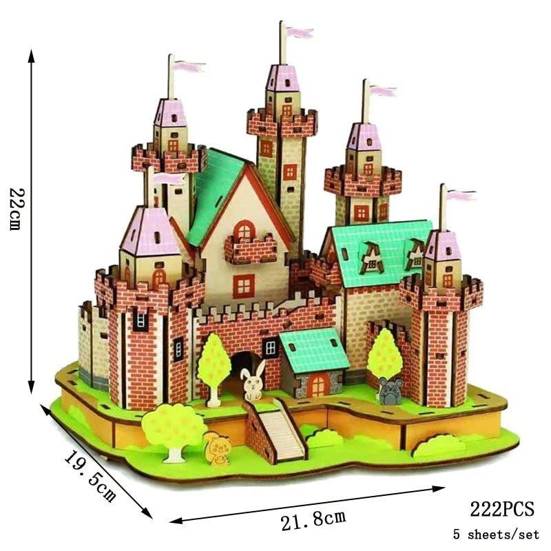 puzzle-3d-chateau-du-paradis-1 Puzzle 3D Castillo del Paraíso – Image 1