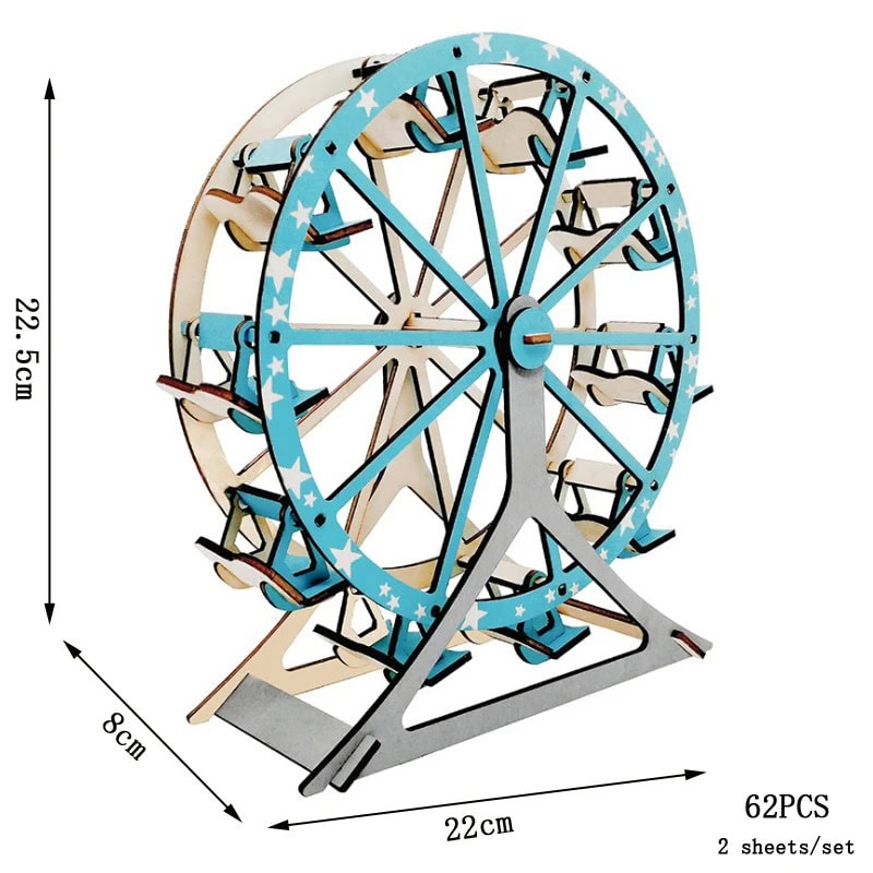 puzzle-3d-grande-roue-1 Puzzle 3D Noria Grande – Image 1