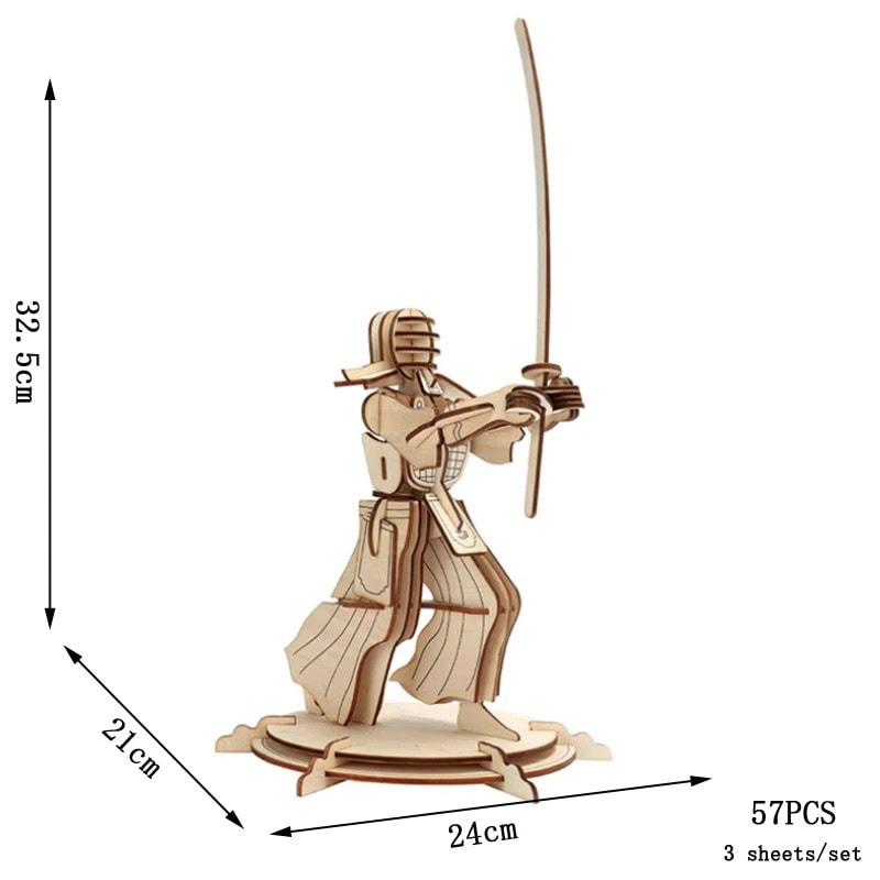 puzzle-3d-kendo-1 Puzzle 3D Kendo – Image 1