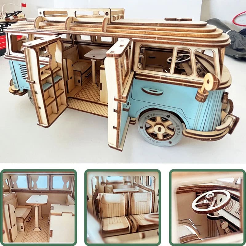 puzzle-3d-mini-van-1 Puzzle 3D Mini Van – Image 1