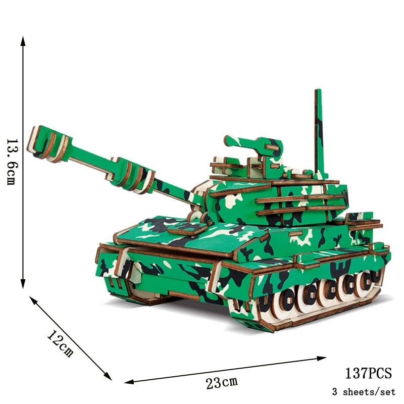 puzzle-3d-tank-1 Puzzle 3D Tanque – Image 1