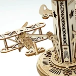 Puzzle 3D Torre de Aviación Mecánica en Madera – Image 6