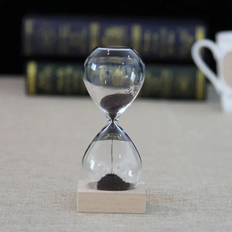 sablier-magnetique-en-verre-1 Reloj de arena magnético de cristal – Image 1