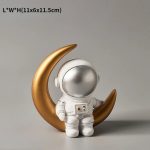 Figura Astronauta Cuarto Creciente de Luna