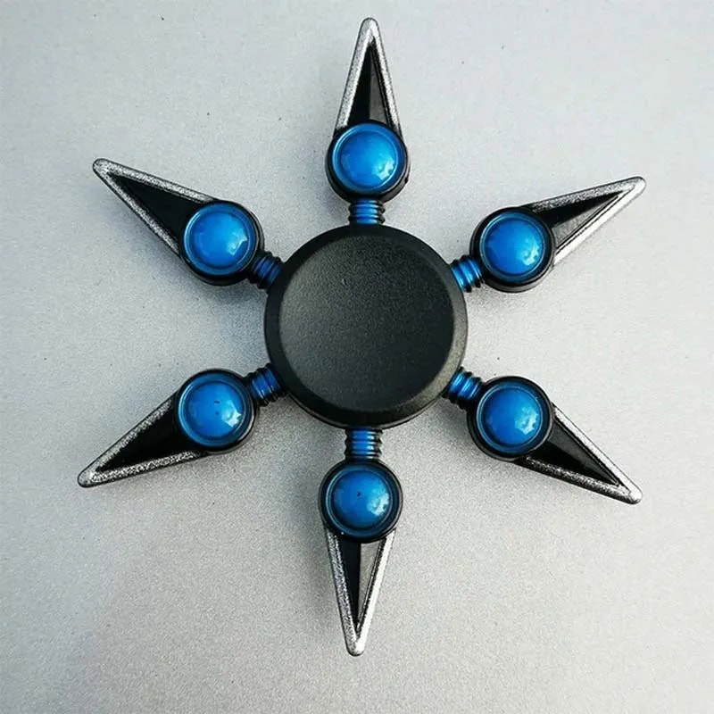 hand-spinner-kunai-bleu-1 Spinner de Mano Kunai Azul – Image 1