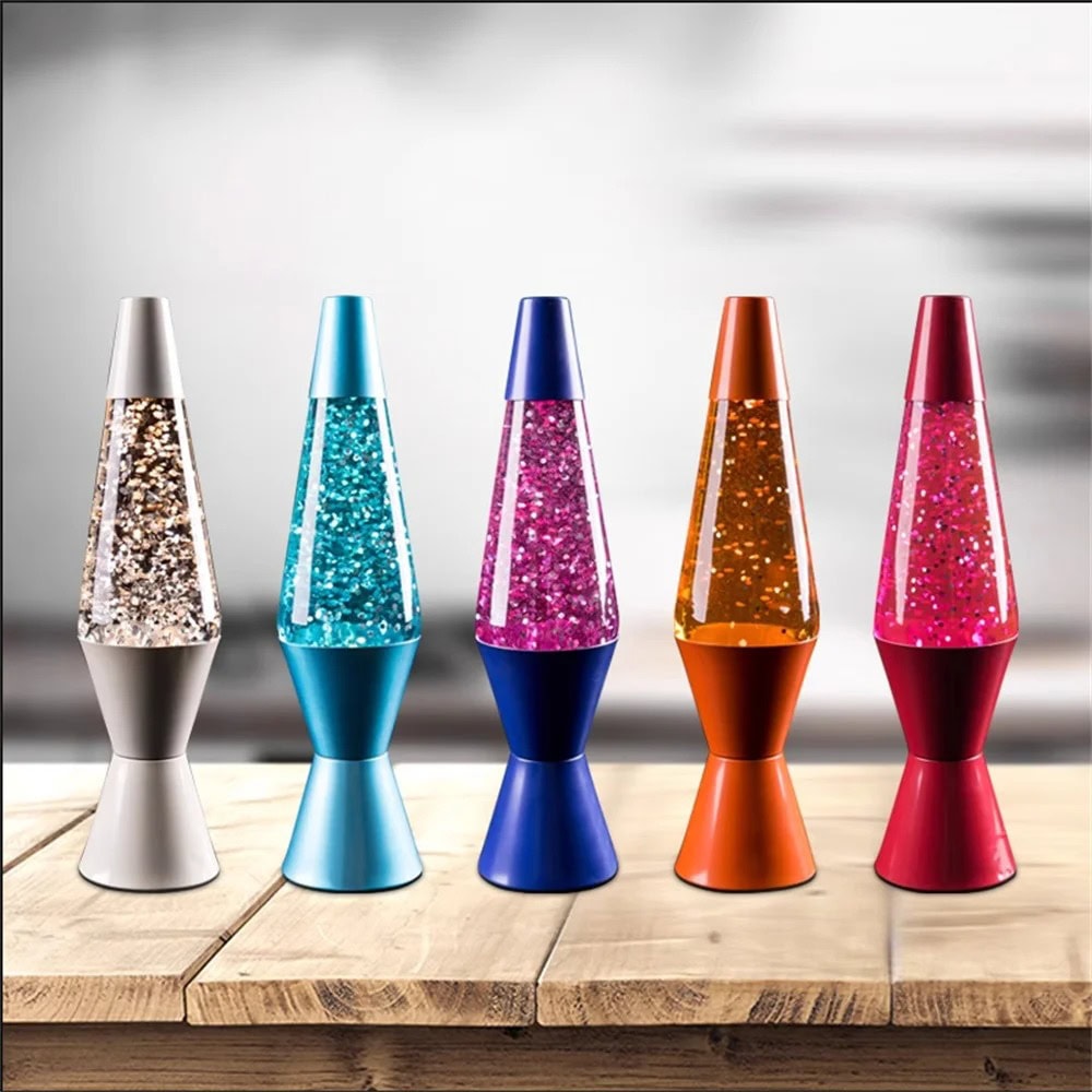 lampe lave paillette (1) Lámpara de Lava con Purpurina – Image 1