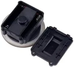 Piles 9V et boîtier de pile pour détecteur de fumée, composants électroniques pour appareils de sécurité, alimentation électrique, pièces détachées.