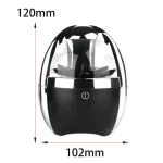 Mini centrifugeuse de laboratoire compacte en verre avec support en plastique noir, idéale pour la recherche scientifique et les expériences à domicile.