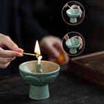 Lámpara de aceite de cerámica