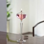 Lámpara de Aceite de Pie Rosa – Image 3