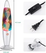 Lámpara de lava de acero inoxidable – Image 2