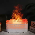 Lámpara de sal naranja