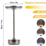 Lámpara de mesa original de hierro forjado – Image 3