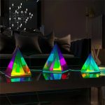 Lámpara pirámide holográfica RGB – Image 7