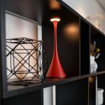 Lámpara de mesa roja original y económica – Image 6
