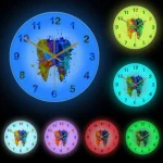 Reloj de pared original LED con cable
