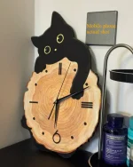 Reloj de pared original con diseño de gato – Image 2