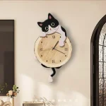 Reloj de pared original con diseño de gato – Image 3
