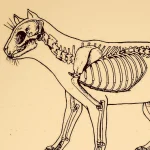 Póster antiguo de anatomía animal – Image 2