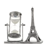 Reloj de Arena Decorativo Torre Eiffel Dorado – Image 2