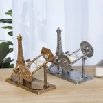 Reloj de Arena Decorativo Torre Eiffel Dorado – Image 6
