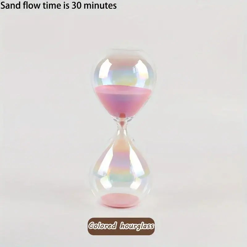 sablier-rose-holographique-30-minutes-1 Reloj de arena holográfico rosa 30 minutos – Image 1