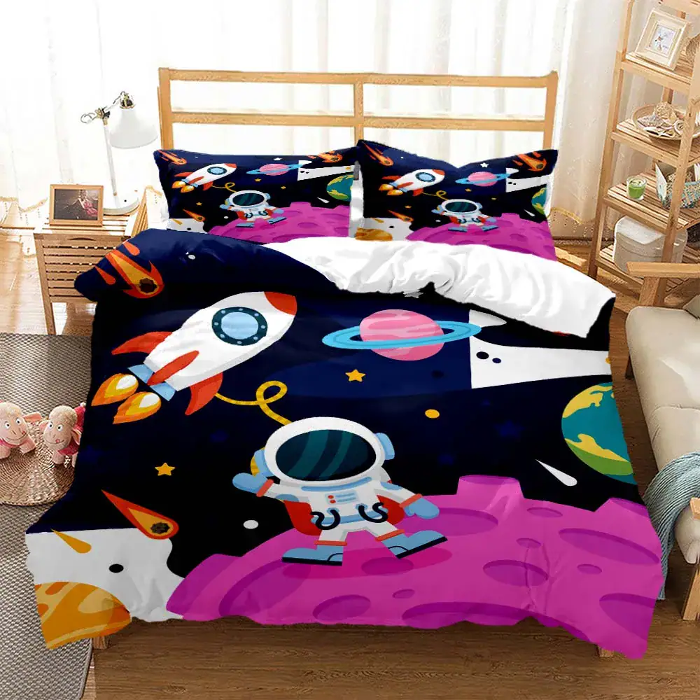 housse-de-couette-astronautes-dans-lespace-1 Funda Nórdica Astronautas en el Espacio – Image 1