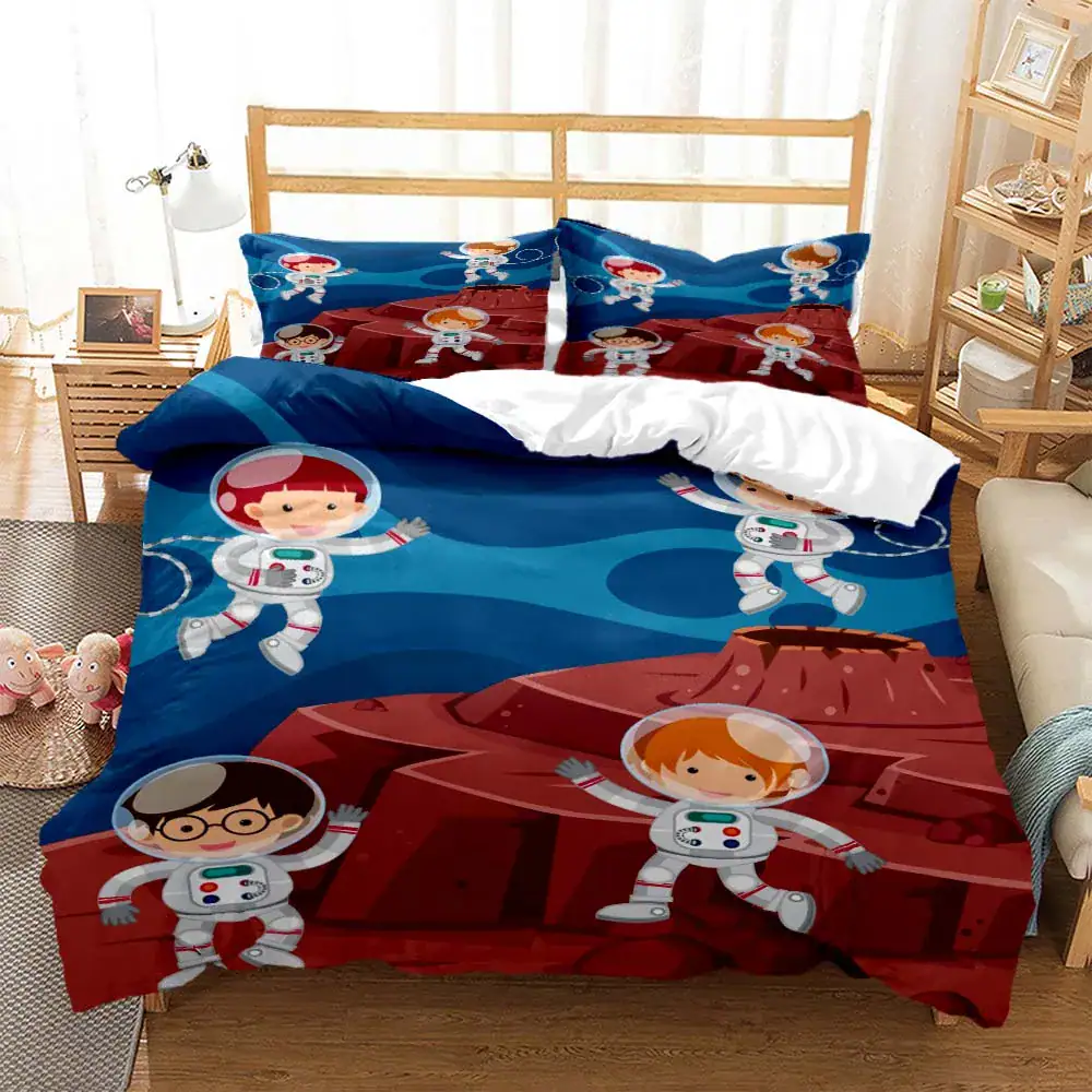housse-de-couette-espace-avec-garcon-1 Funda nórdica espacial con niño – Image 1