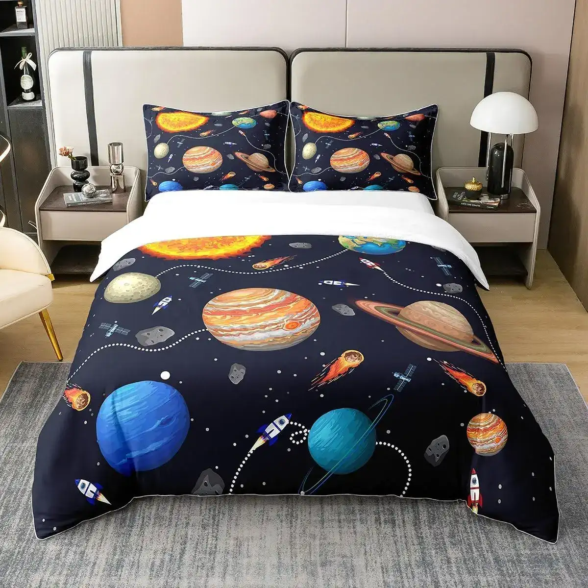 housse-de-couette-planetes-1 Funda Nórdica Planetas – Image 1