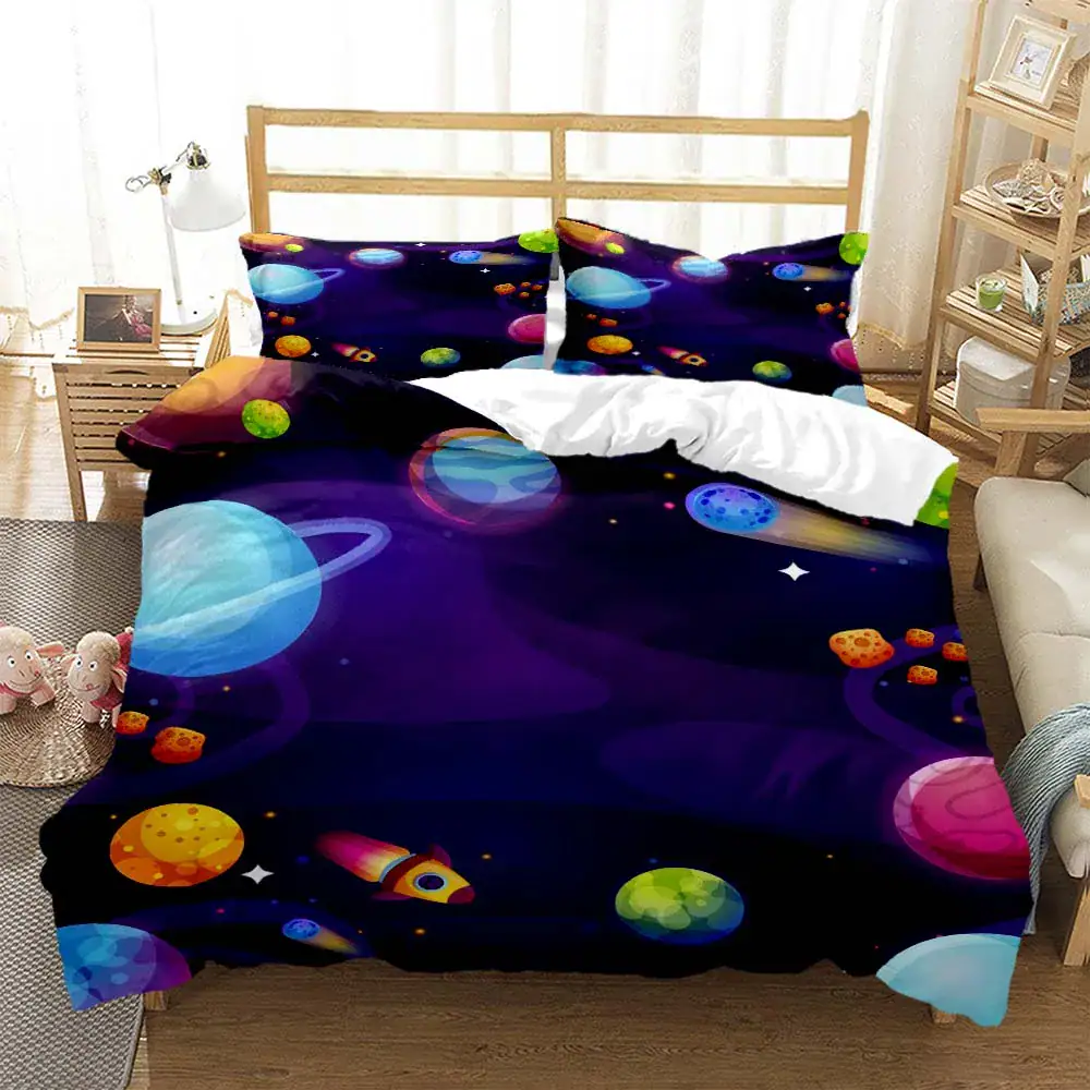 housse-de-couette-planetes-spatiales-1 Funda Nórdica Planetas Espaciales – Image 1