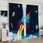 Cortina habitación infantil espacio – Image 2