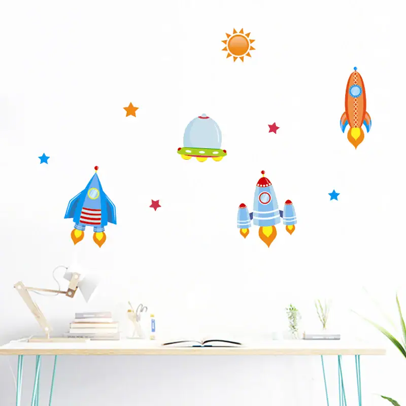 stickers-chambre-enfants-espace-1 Pegatinas habitación infantil espacio – Image 1