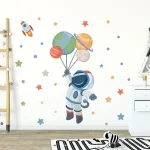 Pegatinas espacio de dibujos animados