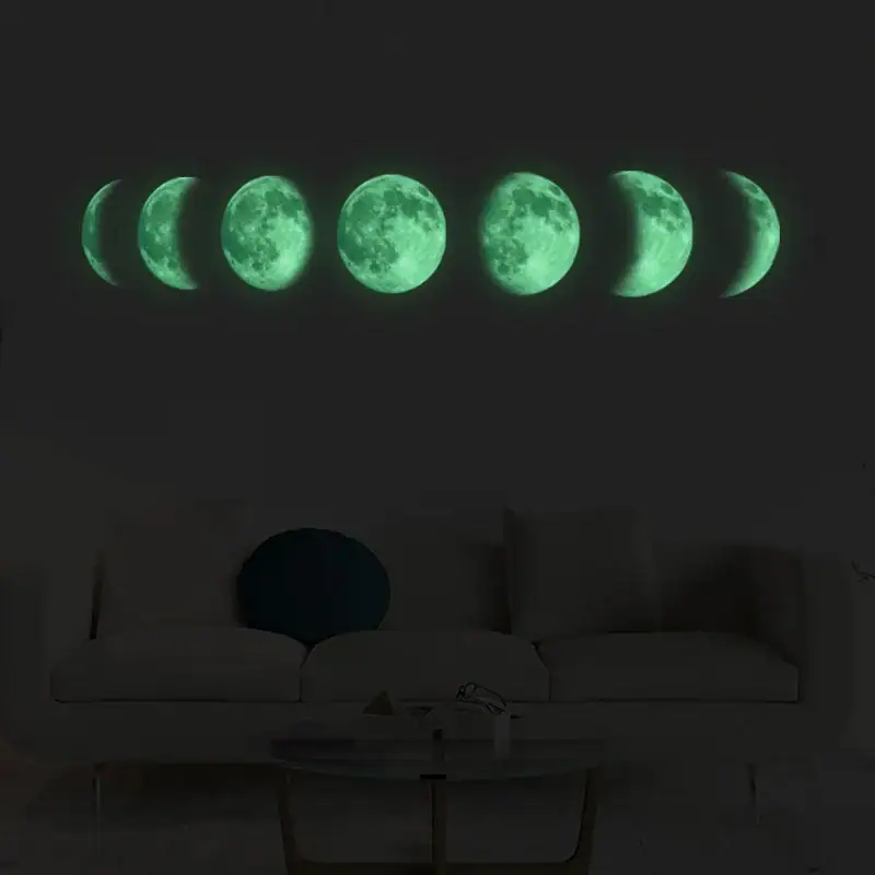 stickers-muraux-phases-de-la-lune-1 Pegatinas de Pared Fases de la Luna – Image 1