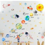 Pegatinas sistema solar educativo XXL niño