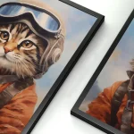 Cuadro astronauta gato – Image 6