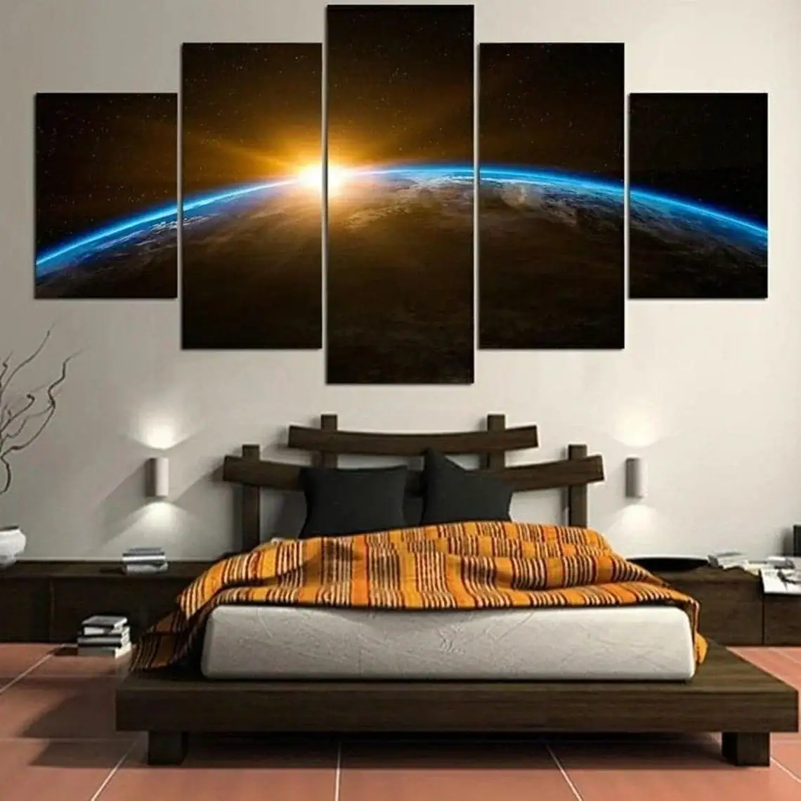 tableau-aube-spatiale-1 Cuadro Amanecer Espacial – Image 1