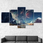 Cuadro Lago Espacial