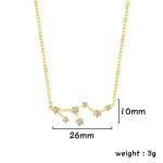 Collier constellation en or avec diamants, design délicat et élégant, parfait pour un style sophistiqué et moderne.
