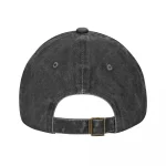 Casquette en denim gris vintage avec boucle réglable à l'arrière, style décontracté et tendance. Parfaite pour un look casual tout en étant confortable.
