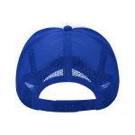 Casquette en maille bleue avec réglage ajustable, idéale pour un style décontracté et confortable, parfaite pour la décoration ou comme objet scientifique.